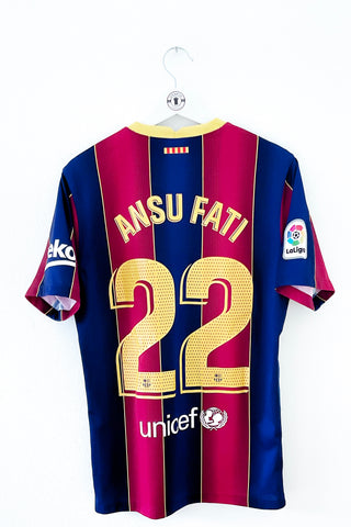 Barcelona 2020/2021 Hjemmebane #Ansu Fati 22 Medium 9/10