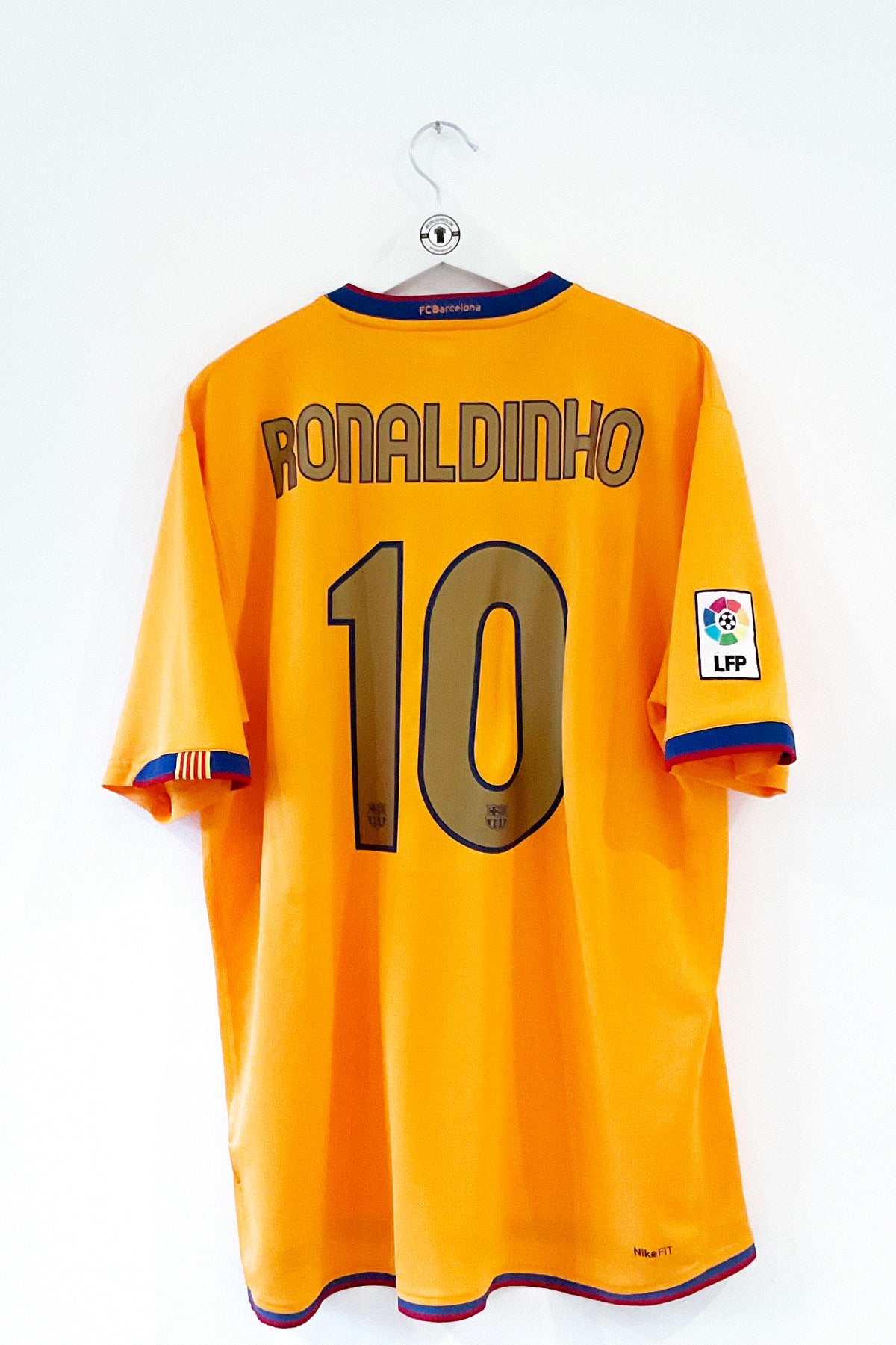 Barcelona 2006/2008 Udebanetrøje #Ronaldinho 10 XL 9/10