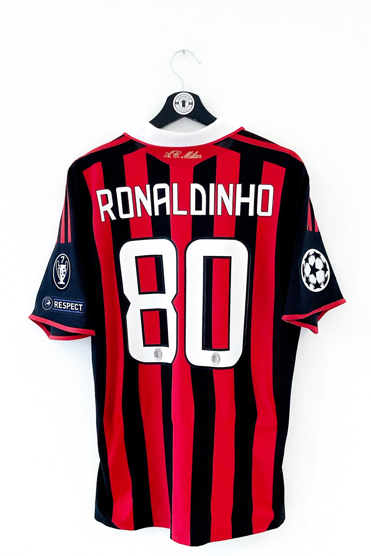 AC Milan 2009/2010 Hjemmebane #Ronaldinho 80 Medium 9/10