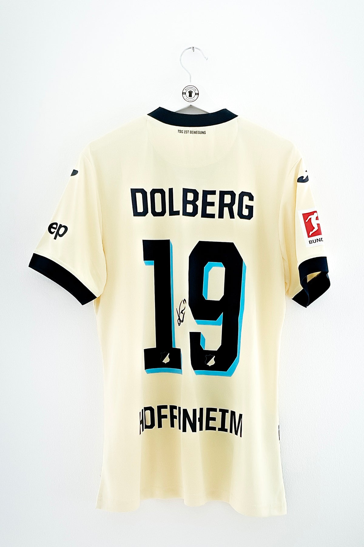 Hoffenheim 2022/2023 Udebane #Dolberg 19 #Match Issued #Autograf Large 9/10