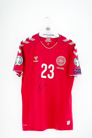Danmark 2018 Hjemmebane #Højbjerg 23 #Matchworn #Autograf Medium 9/10