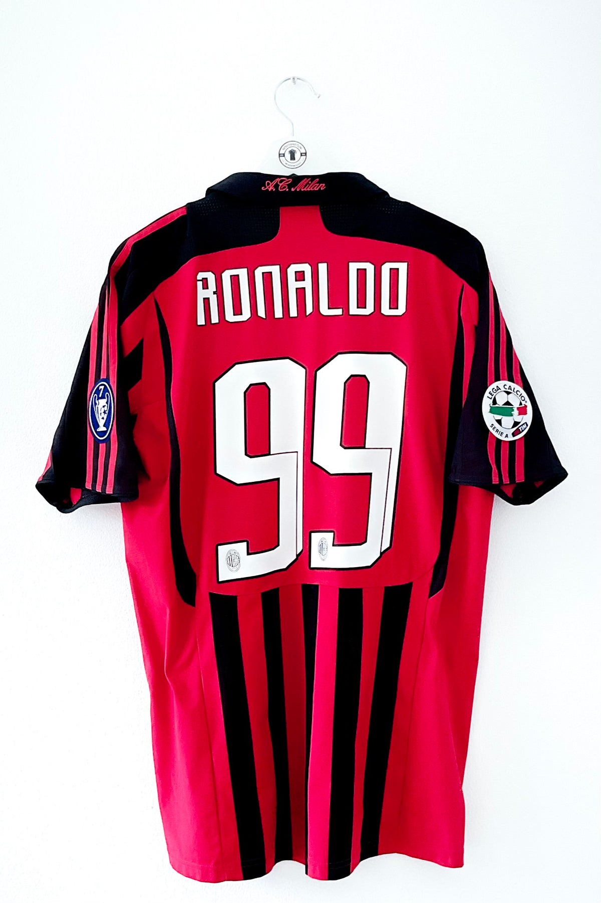 AC Milan 2007/2008 Hjemmebane #Ronaldo 99 Medium 9/10
