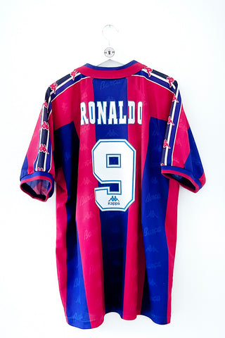 Barcelona 1995/1997 Hjemmebanetrøje #Ronaldo 9 XL 8/10