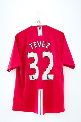 Manchester United 2007/2009 Hjemmebane #Tevez 32 Large 8/10