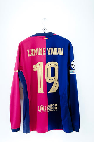 Barcelona 2024/2025 Hjemmebane #Lamine Yamal 19 Large 10/10