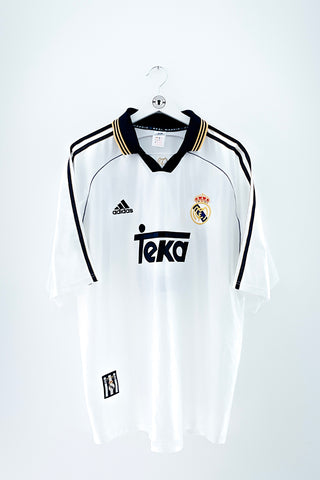 Real Madrid 1998/2000 Hjemmebane #F.R.Hierro 4 XL 8/10