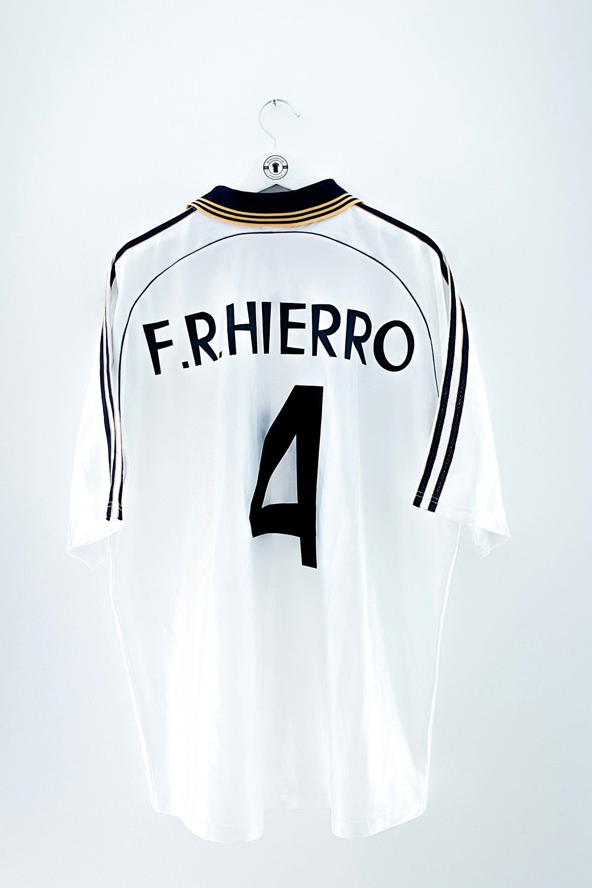 Real Madrid 1998/2000 Hjemmebane #F.R.Hierro 4 XL 8/10