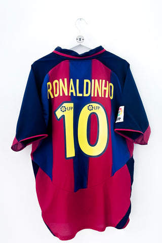 Barcelona 2003/2004 Hjemmebane #Ronaldinho 10 Large 8/10