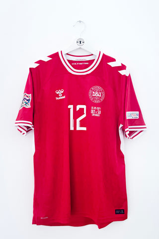Danmark 2024 Hjemmebane #Dolberg 12 #Autograf #Match Details Large 9/10