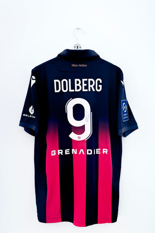 Nice 2020/2021 Special Veteran #Dolberg 9 #Matchworn #Autograf Large 9/10