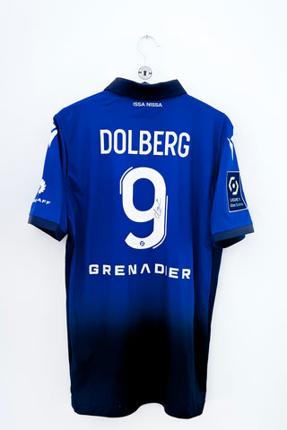 Nice 2020/2021 3.Trøje #Dolberg 9 #Autograf #Match Issued/Matchworn Large 9/10
