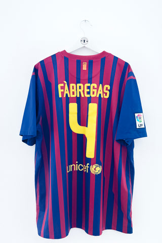 Barcelona 2011/2012 Hjemmebane #Fabregas 4 XXL 8/10