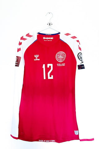 Danmark 2020 Hjemmebane #Dolberg 12 #Autograf #Match Details XL 9/10