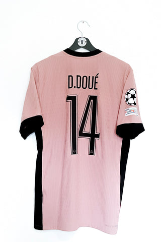 PSG 2024/2025 3.Trøje #D. Doue 14 Medium #Authentic 9/10