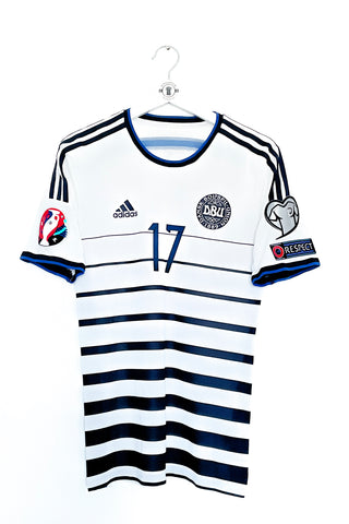 Danmark 2014 Udebane #S.B. Poulsen 17 #Authentic Small 9/10