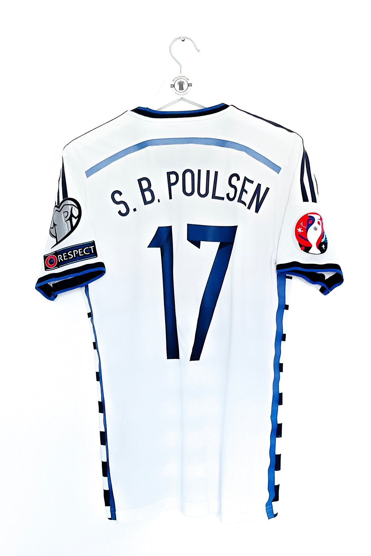 Danmark 2014 Udebane #S.B. Poulsen 17 #Authentic Small 9/10