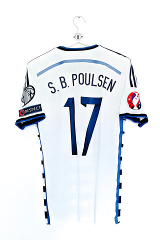 Danmark 2014 Udebane #S.B. Poulsen 17 #Authentic Small 9/10