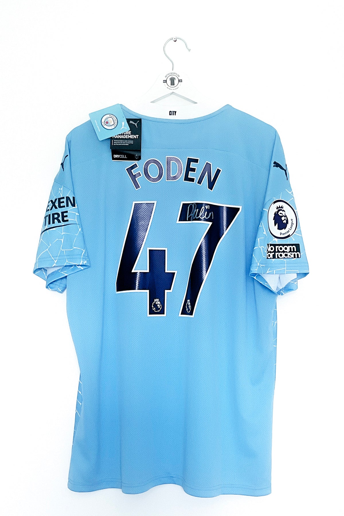 Manchester City 2020/2021 Hjemmebane #Foden 47 #Autograf XL 10/10