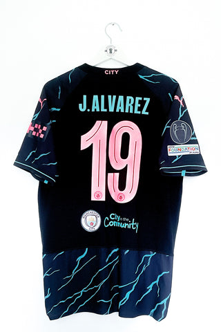 Manchester City 2023/2024 3.Trøje #J.Alverez 19 #Authentic Large 9/10