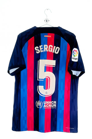 Barcelona 2022/2023 Hjemmebane #Sergio 5 #Authentic Large 9/10