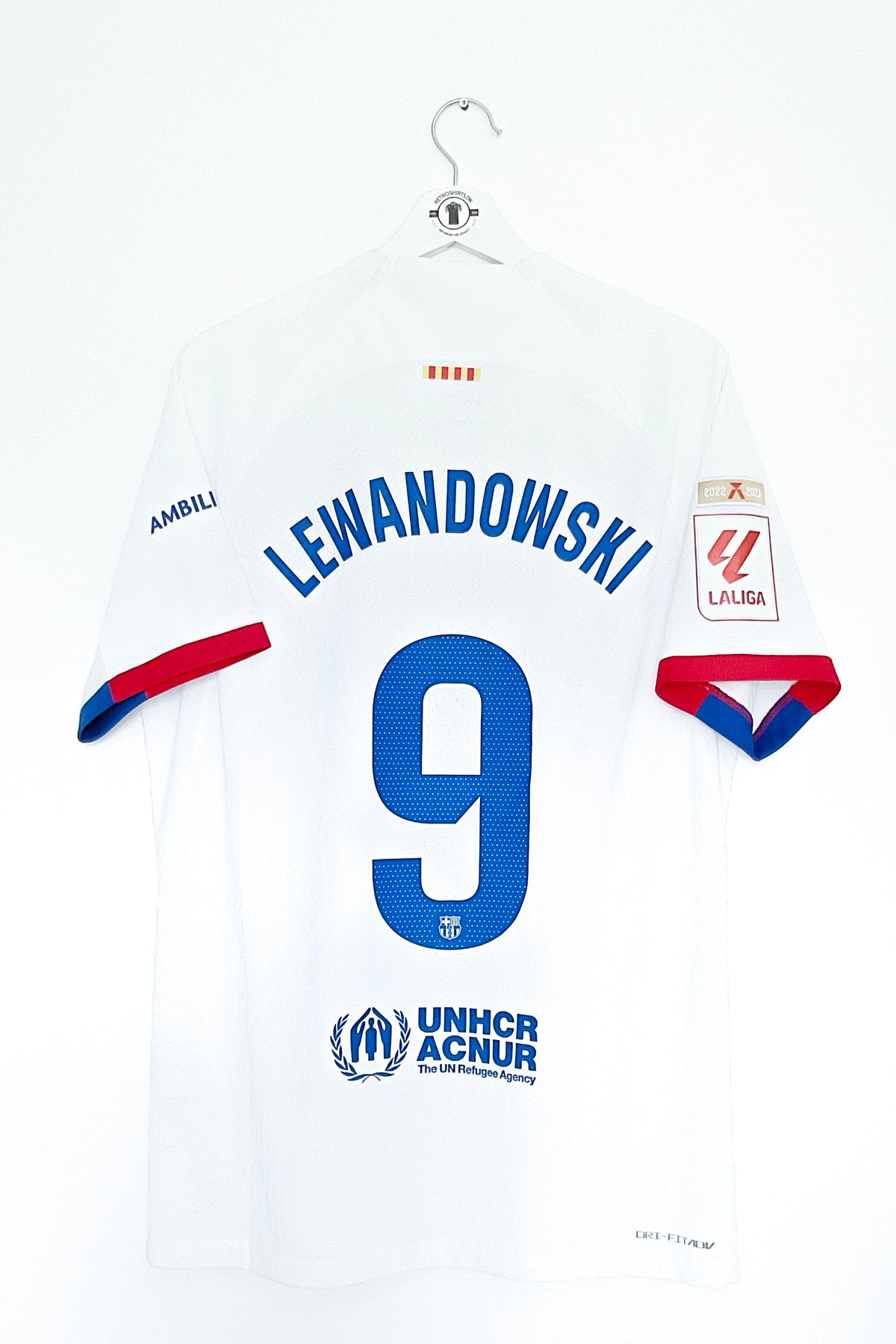 Barcelona 2023/2024 Udebane #Lewandowski 9 #Authentic Large 9/10