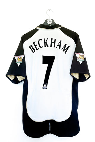 Manchester United 2001/2002 Udebane #Beckham 7 #Reversible Large 8/10