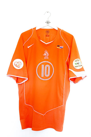 Holland 2004 Hjemmebane #V.Nistelrooy 10 #Match details XL 8/10