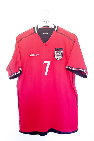 England 2002 Udebane #Beckham 7 Large 8/10