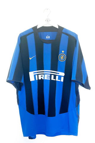 Inter Milan 2003/2004 Hjemmebane #J. Zanetti 4 XL 9/10
