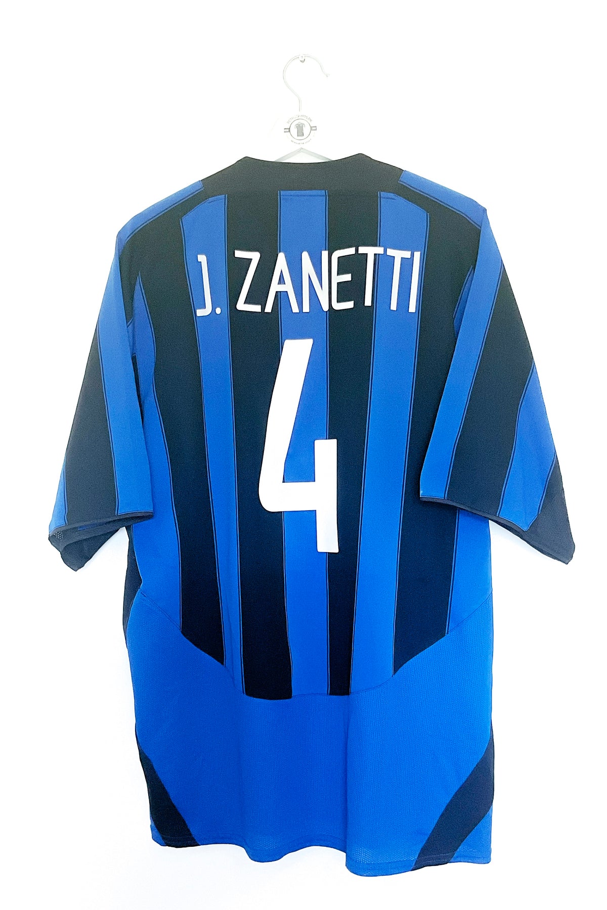 Inter Milan 2003/2004 Hjemmebane #J. Zanetti 4 XL 9/10