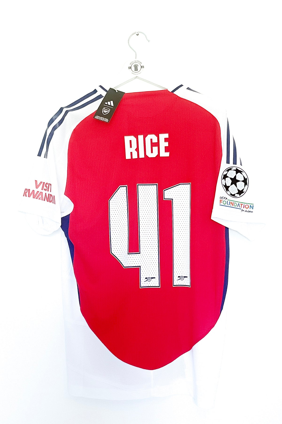 Arsenal 2024/2025 Hjemmebane #Rice 41 #Authentic Large 10/10