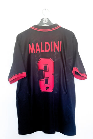 AC Milan 1996/1997 3.Trøje #Maldini 3 XL 9/10