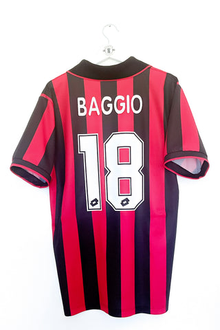 AC Milan 1995/1996 Hjemmebane #Baggio 18 Large 9/10