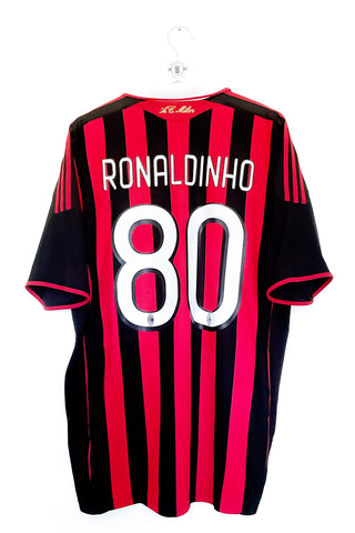 AC Milan 2009/2010 Hjemmebane #Ronaldinho 80 XL 9/10