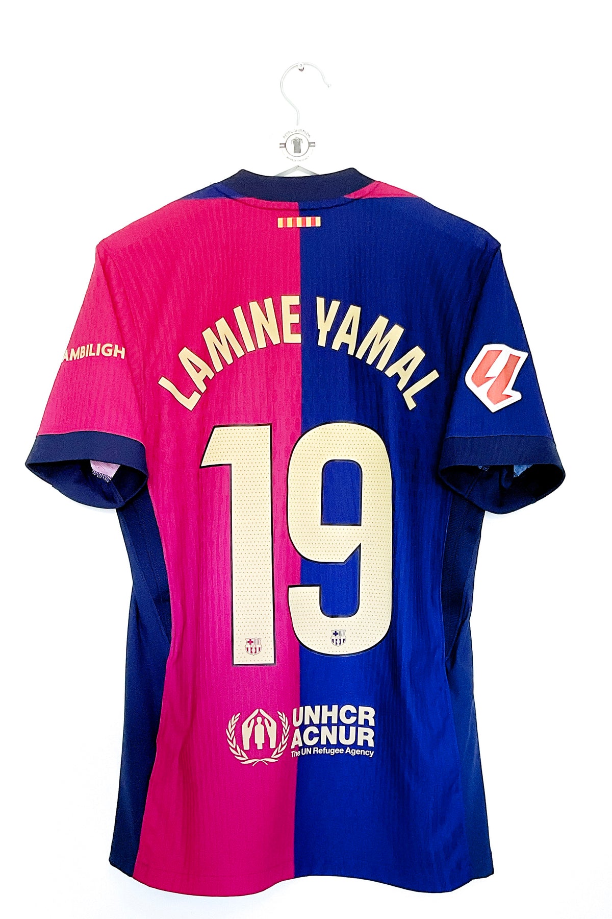 Barcelona 2024/2025 Hjemmebane #Lamine Yamal 19 #Authentic Small 9/10