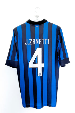 Inter Milan 2011/2012 Hjemmebane #J. Zanetti 4 Small 8/10