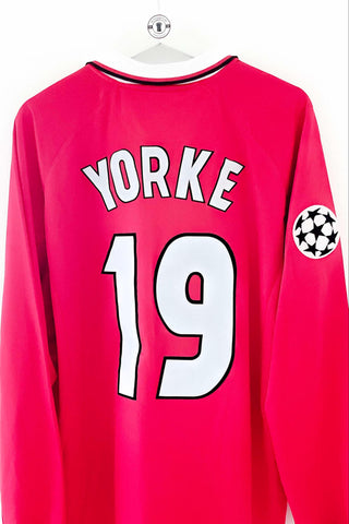 Manchester United 1998/1999 Hjemmebane #Yorke 19 #Matchworn XL 9/10