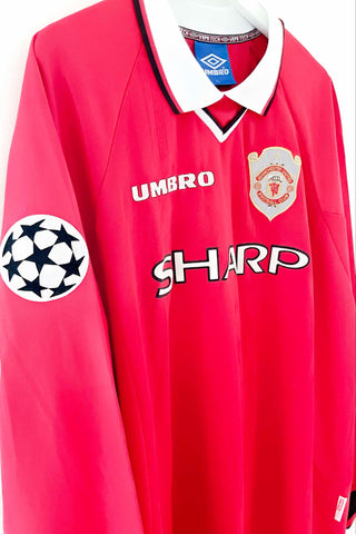 Manchester United 1998/1999 Hjemmebane #Yorke 19 #Matchworn XL 9/10