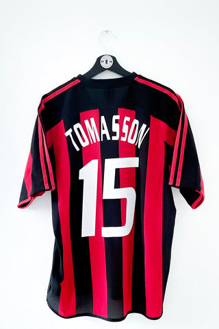 AC Milan 2003/2004 Hjemmebane #Tomasson 15 Medium 9/10 - Retroshirts.dk