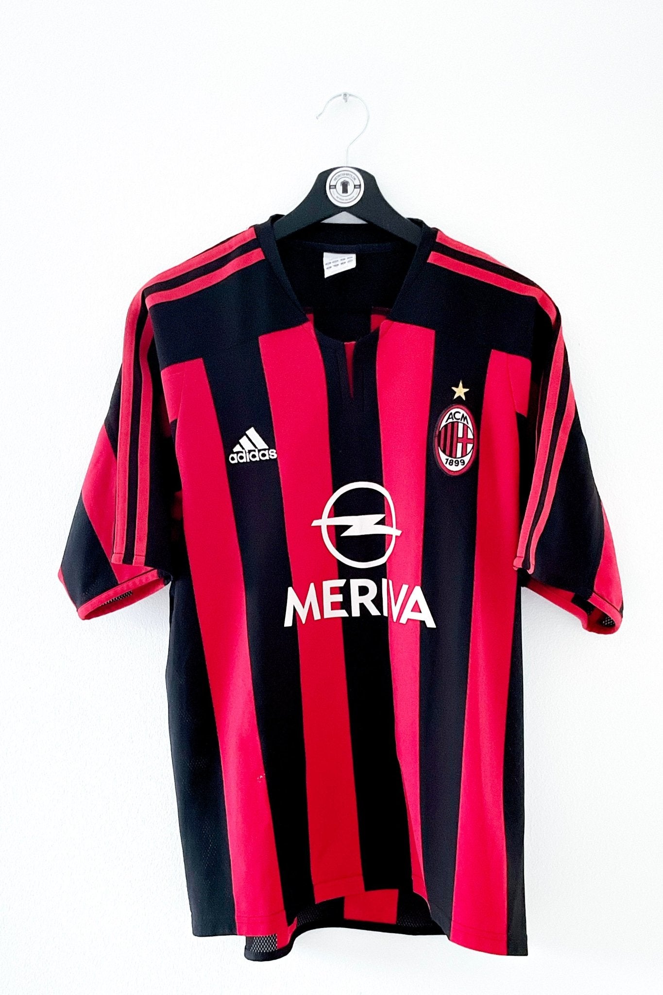 AC Milan 2003/2004 Hjemmebane #Tomasson 15 Medium 9/10 - Retroshirts.dk