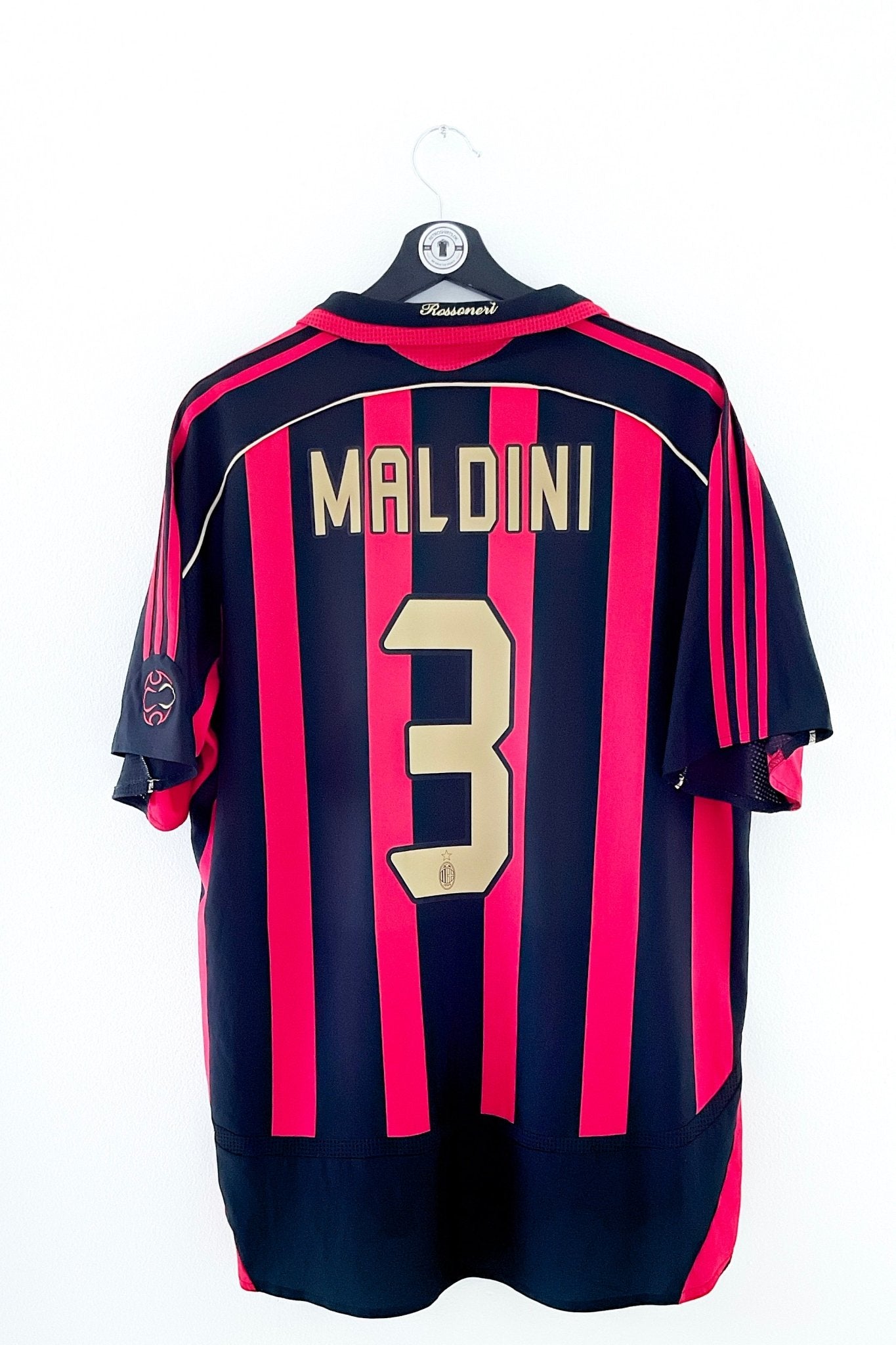 AC Milan 2006/2007 Hjemmebane #Maldini 3 XL 8/10 - Retroshirts.dk