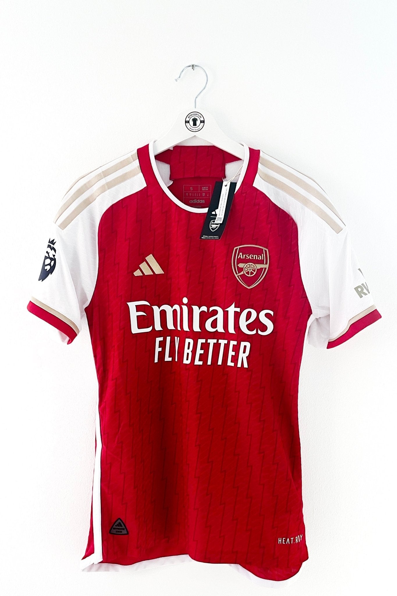 Arsenal 2023/2024 Hjemmebane #Authentic #Rice 41 Small 10/10 - Retroshirts.dk