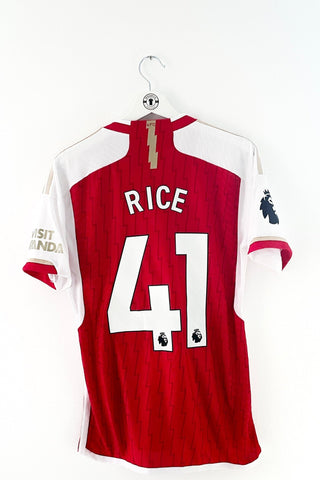 Arsenal 2023/2024 Hjemmebane #Authentic #Rice 41 Small 10/10 - Retroshirts.dk