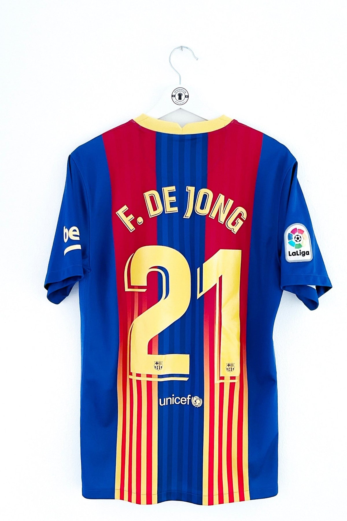 Barcelona 2020/2021 Special El Clasico #F. De Jong 21 Medium 9/10 - Retroshirts.dk