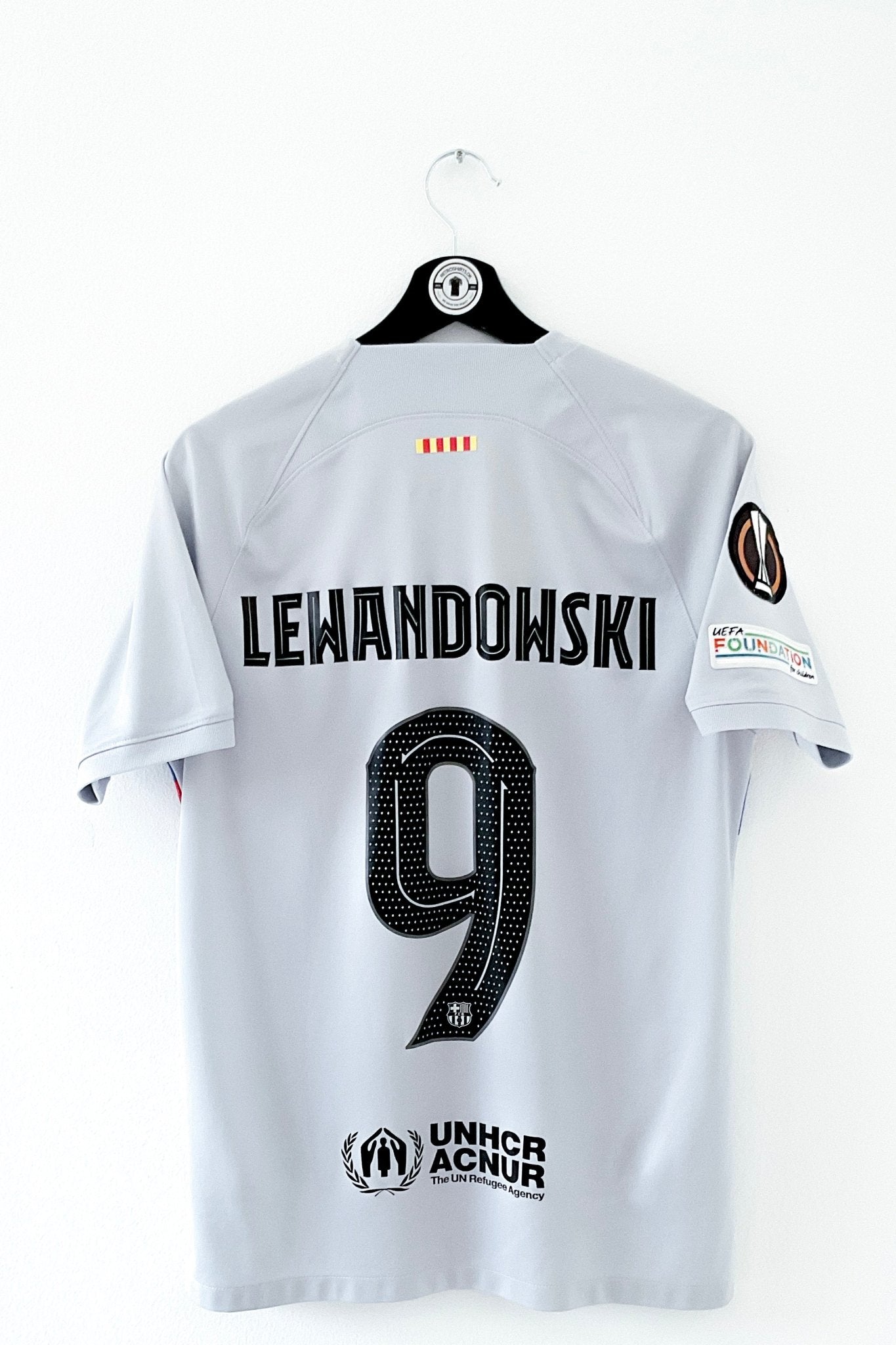 Barcelona 2022/2023 3.Trøje #Lewandowski 9 Medium 9/10 - Retroshirts.dk