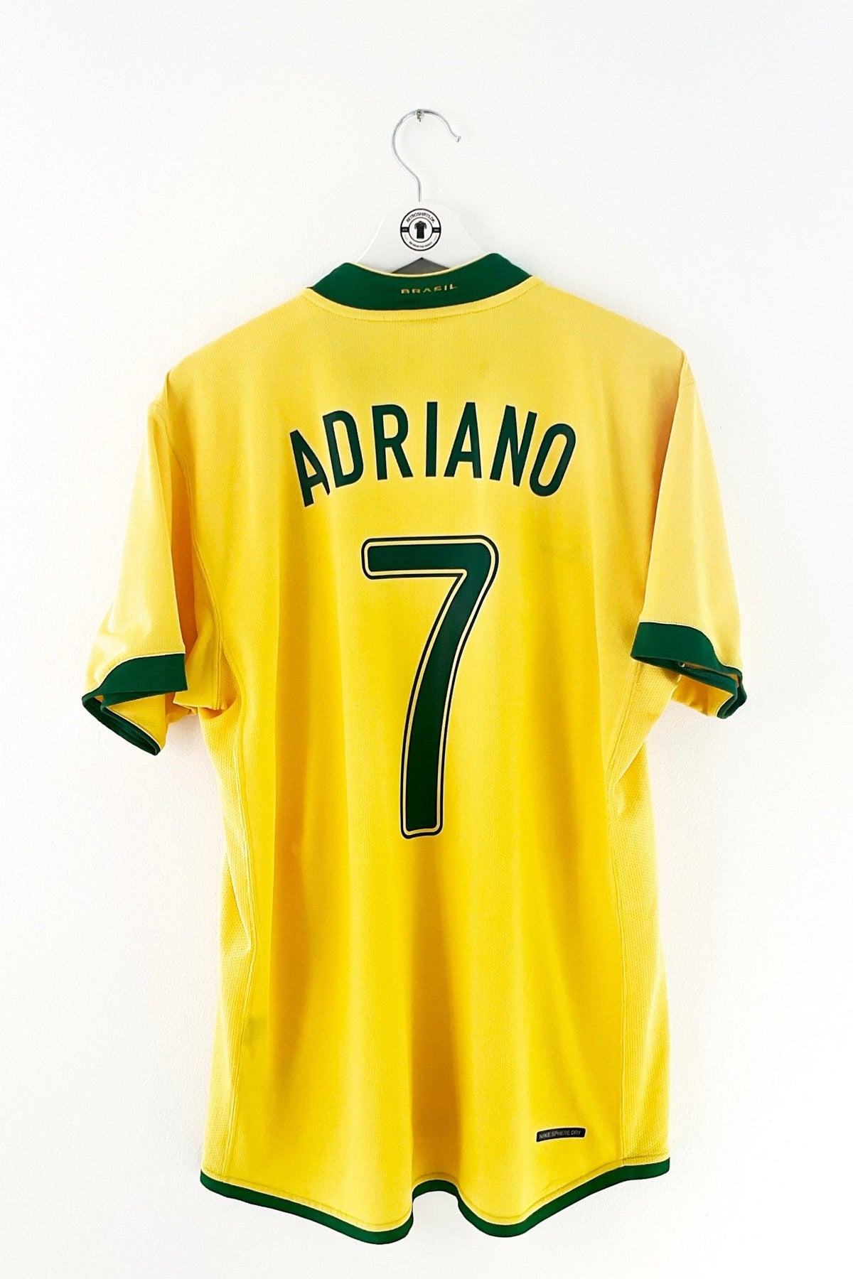 Brasilien 2006 Hjemmebane #Adriano 7 Large 8/10 - Retroshirts.dk