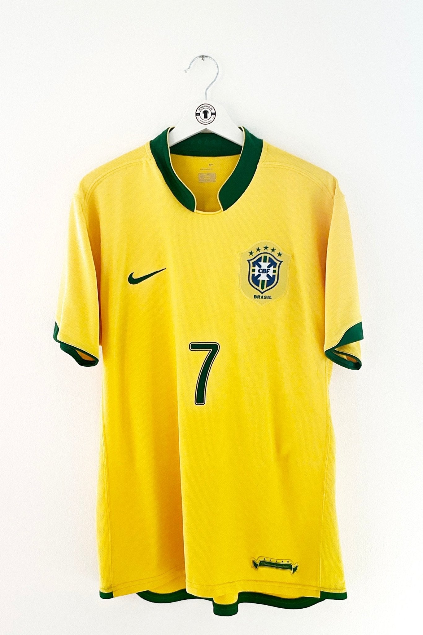 Brasilien 2006 Hjemmebane #Adriano 7 Large 8/10 - Retroshirts.dk