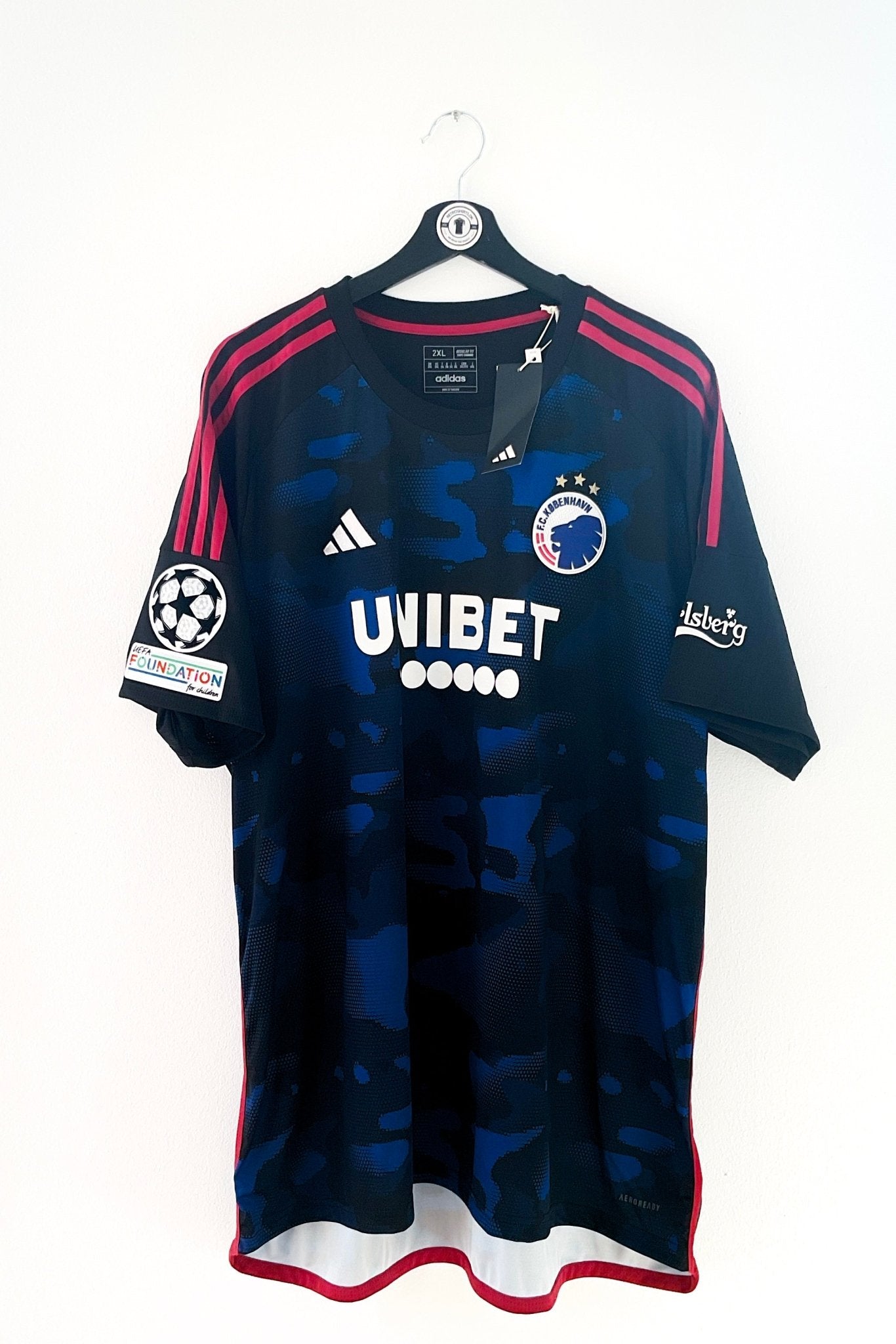 FC København 2023/2024 Udebane CHL #Vavro 3 XXL Tags 10/10 - Retroshirts.dk