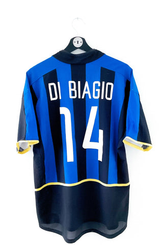 Inter Milan 2002/2003 Hjemmebane #Di Biagio 14 Medium 8/10 - Retroshirts.dk