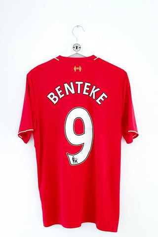 Liverpool 2015/2016 Hjemmebane #Benteke 9 Medium 9/10 - Retroshirts.dk